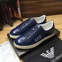 emporio armani ea7 zapatos man nouvelles impression logo blue